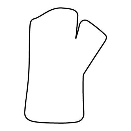 Fabrication Enterprises Orfit Orfilight Precut Rheumatoid Arthritis Resting Splint, 1/8" Mini Perforated, Medium 24-5676-1